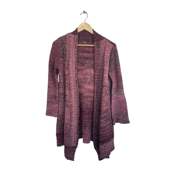 Prana Rhonda Open Duster Wool Blend Cardigan in Red/Pink Size S - Picture 8 of 13